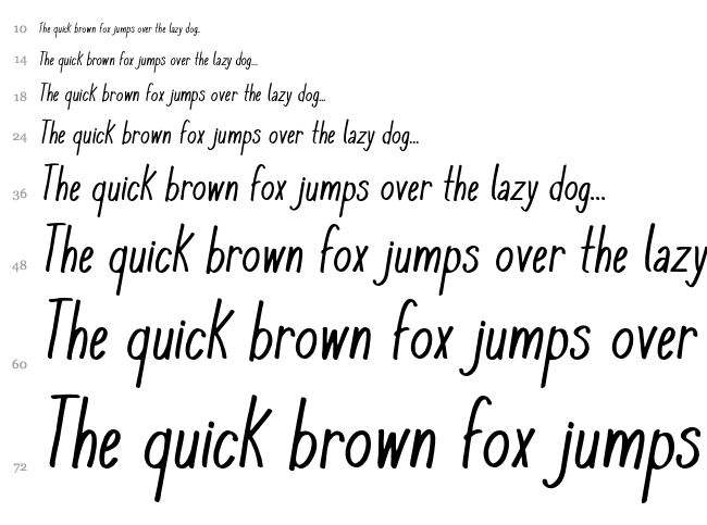 Komix Con font waterfall
